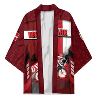 Personalized Denmark Cycling Kimono Sporty Style Red - Wonder Print Shop