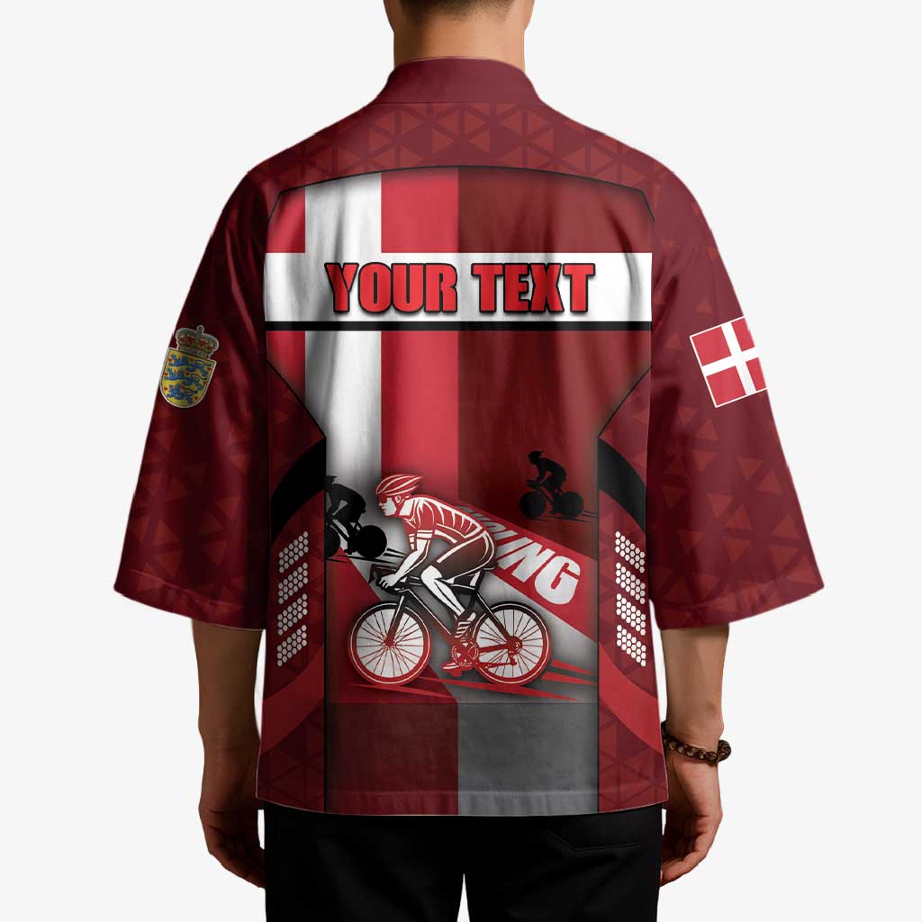 Personalized Denmark Cycling Kimono Sporty Style Red - Wonder Print Shop