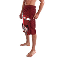 Personalized Denmark Cycling Lavalava Sporty Style Red - Wonder Print Shop