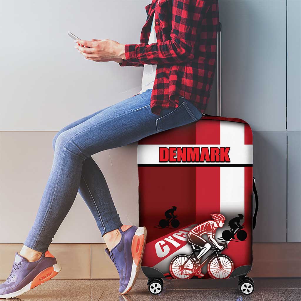 Denmark Cycling Luggage Cover Sporty Style Red - Wonder Print Shop