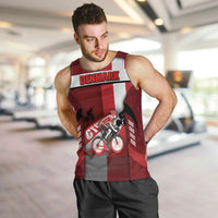Personalized Denmark Cycling Men Tank Top Sporty Style Red - Wonder Print Shop
