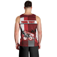 Personalized Denmark Cycling Men Tank Top Sporty Style Red - Wonder Print Shop