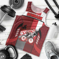 Personalized Denmark Cycling Men Tank Top Sporty Style Red - Wonder Print Shop