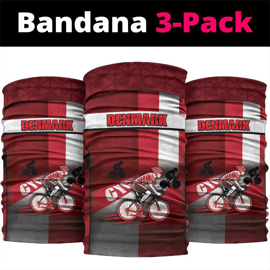 Denmark Cycling Neck Gaiter Sporty Style Red - Wonder Print Shop