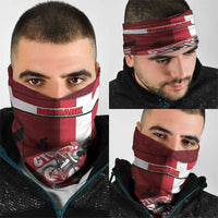 Denmark Cycling Neck Gaiter Sporty Style Red - Wonder Print Shop
