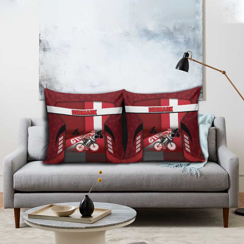 Denmark Cycling Pillow Cover Sporty Style Red - Wonder Print Shop