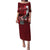 Personalized Denmark Cycling Puletasi Sporty Style Red - Wonder Print Shop