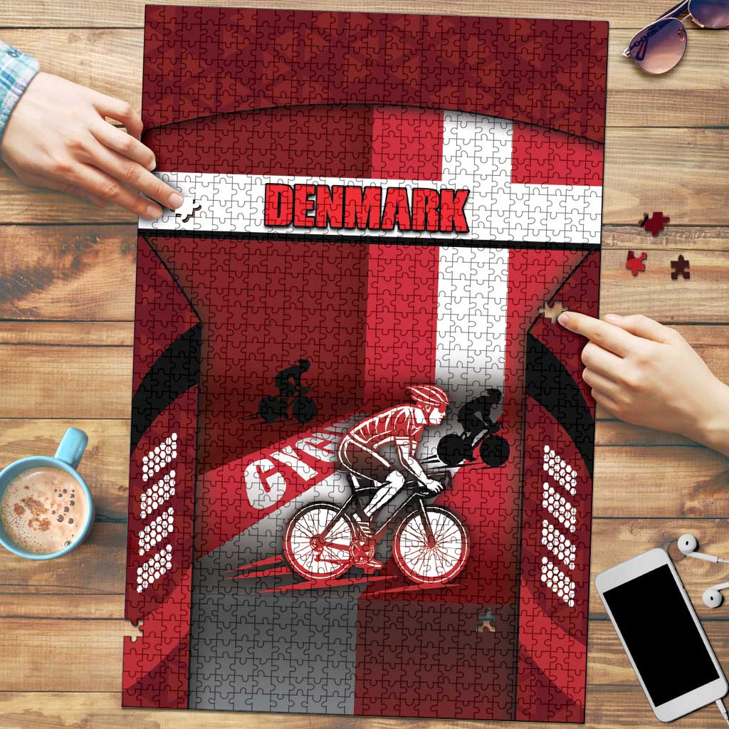 Denmark Cycling Puzzle Sporty Style Red - Wonder Print Shop