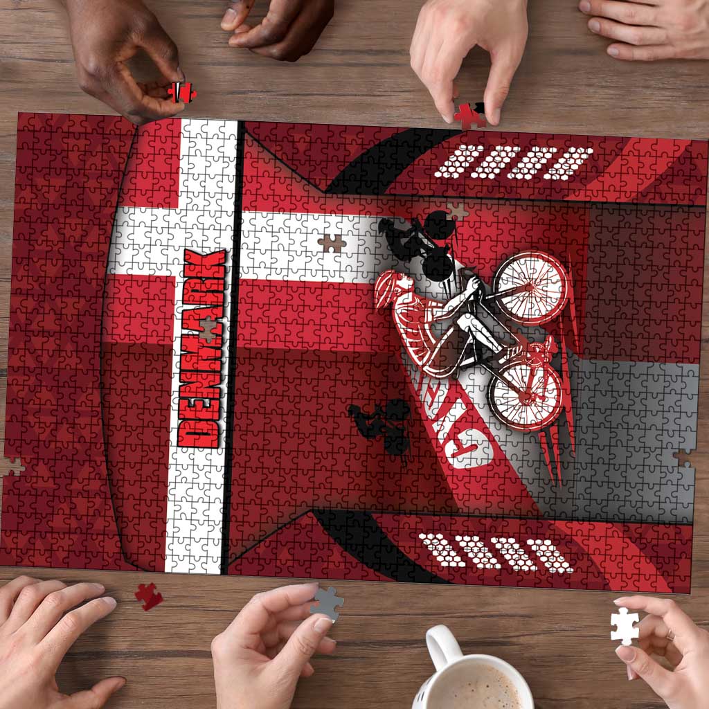 Denmark Cycling Puzzle Sporty Style Red - Wonder Print Shop