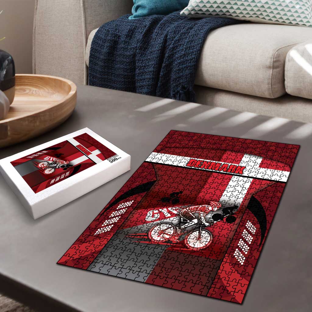 Denmark Cycling Puzzle Sporty Style Red - Wonder Print Shop