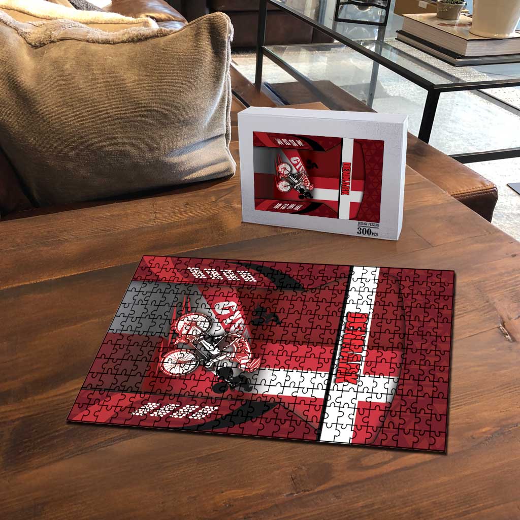 Denmark Cycling Puzzle Sporty Style Red - Wonder Print Shop