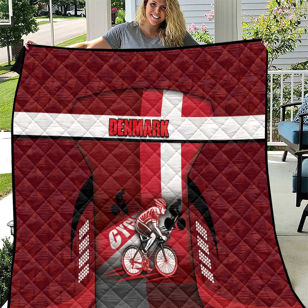 Denmark Cycling Quilt Sporty Style Red - Wonder Print Shop