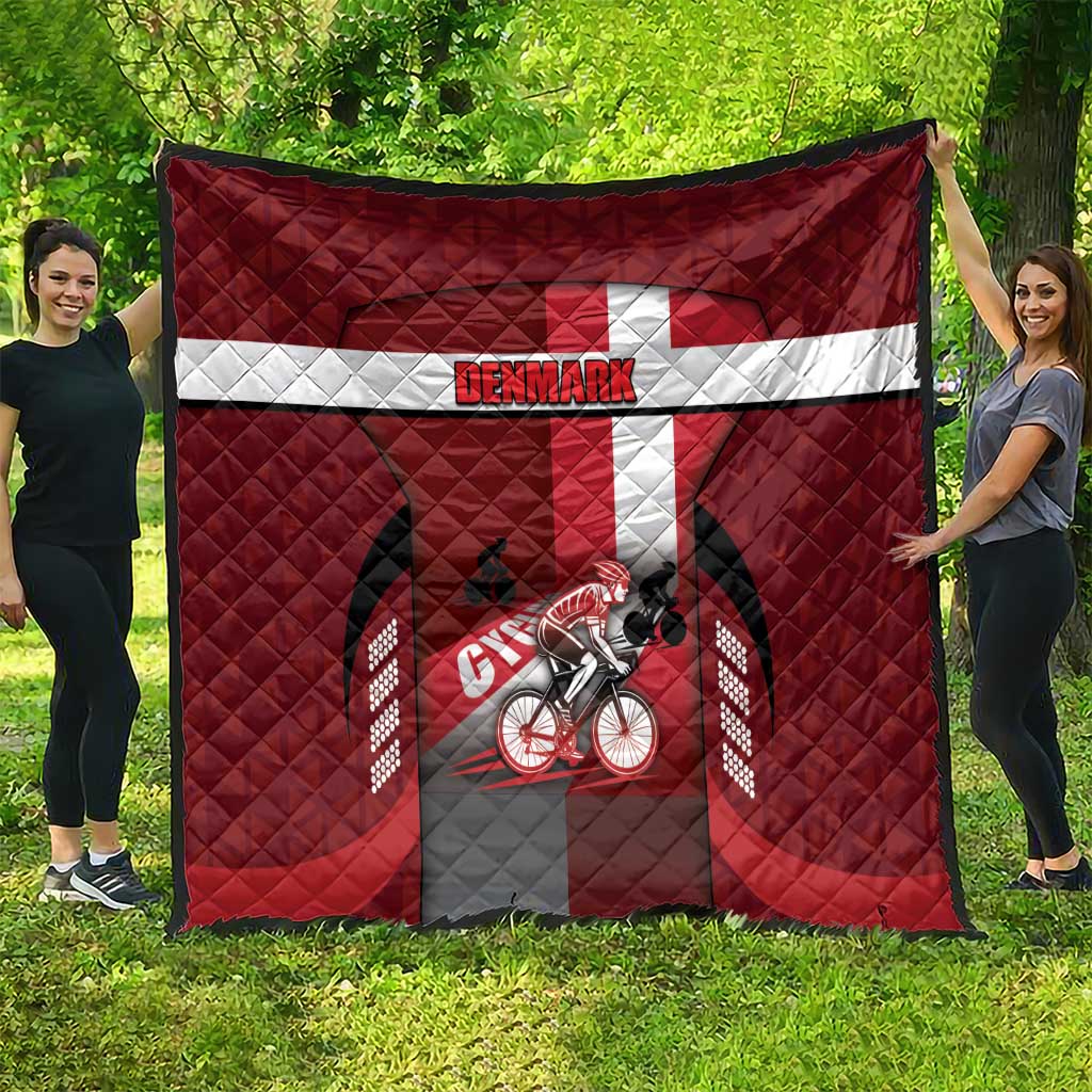 Denmark Cycling Quilt Sporty Style Red - Wonder Print Shop