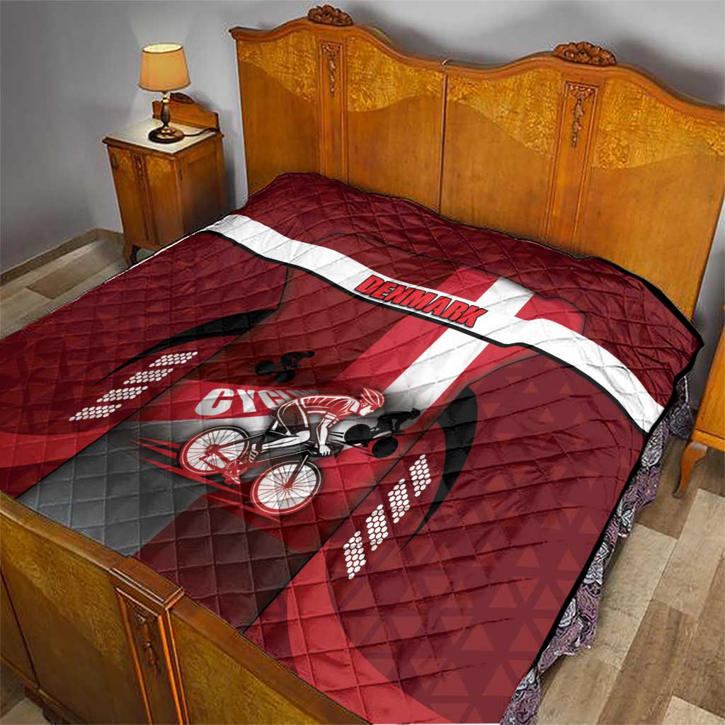 Denmark Cycling Quilt Sporty Style Red - Wonder Print Shop