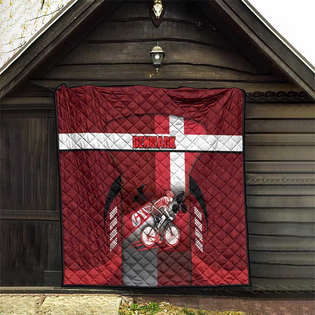 Denmark Cycling Quilt Sporty Style Red - Wonder Print Shop