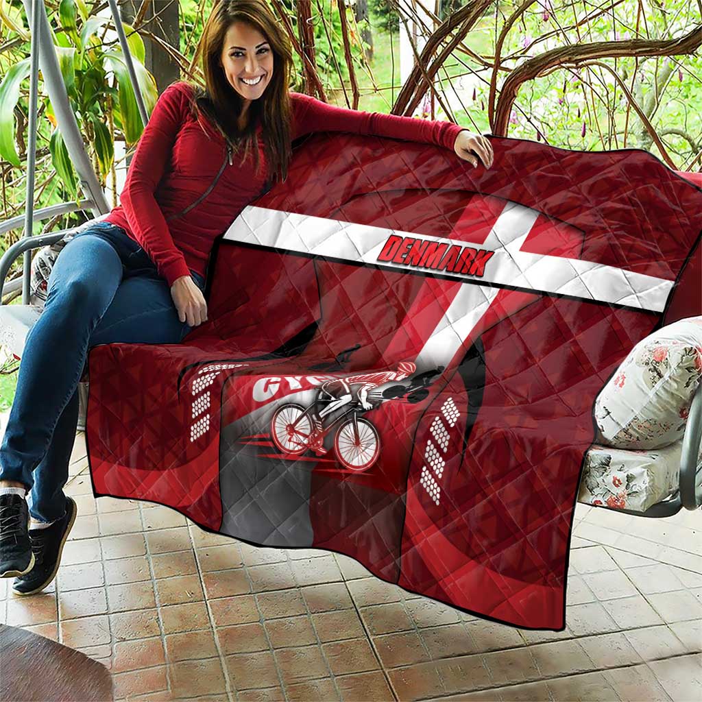 Denmark Cycling Quilt Sporty Style Red - Wonder Print Shop
