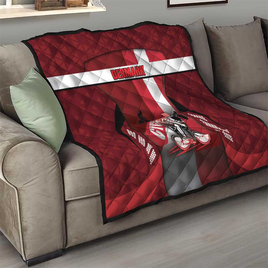 Denmark Cycling Quilt Sporty Style Red - Wonder Print Shop