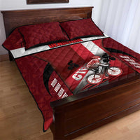 Denmark Cycling Quilt Bed Set Sporty Style Red - Wonder Print Shop
