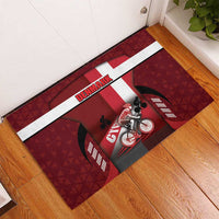 Denmark Cycling Rubber Doormat Sporty Style Red - Wonder Print Shop
