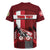 Personalized Denmark Cycling Rugby Jersey Sporty Style Red - Wonder Print Shop
