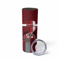 Personalized Denmark Cycling Skinny Tumbler Sporty Style Red - Wonder Print Shop