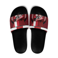 Denmark Cycling Slide Sandals Sporty Style Red - Wonder Print Shop