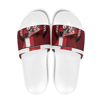 Denmark Cycling Slide Sandals Sporty Style Red - Wonder Print Shop