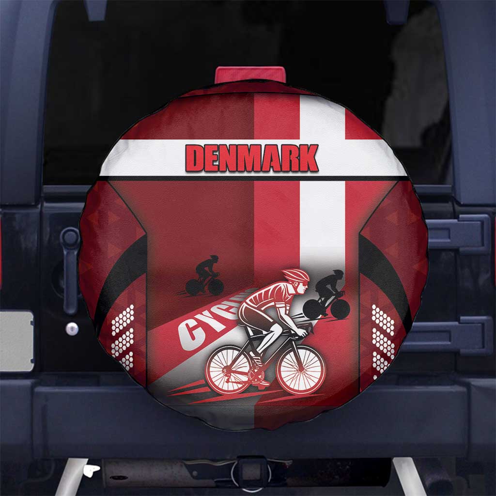 Denmark Cycling Spare Tire Cover Sporty Style Red - Wonder Print Shop