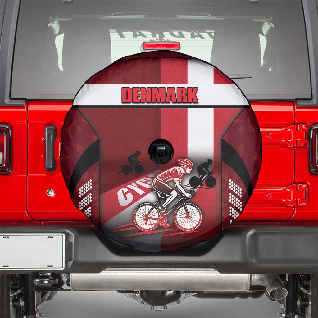 Denmark Cycling Spare Tire Cover Sporty Style Red - Wonder Print Shop