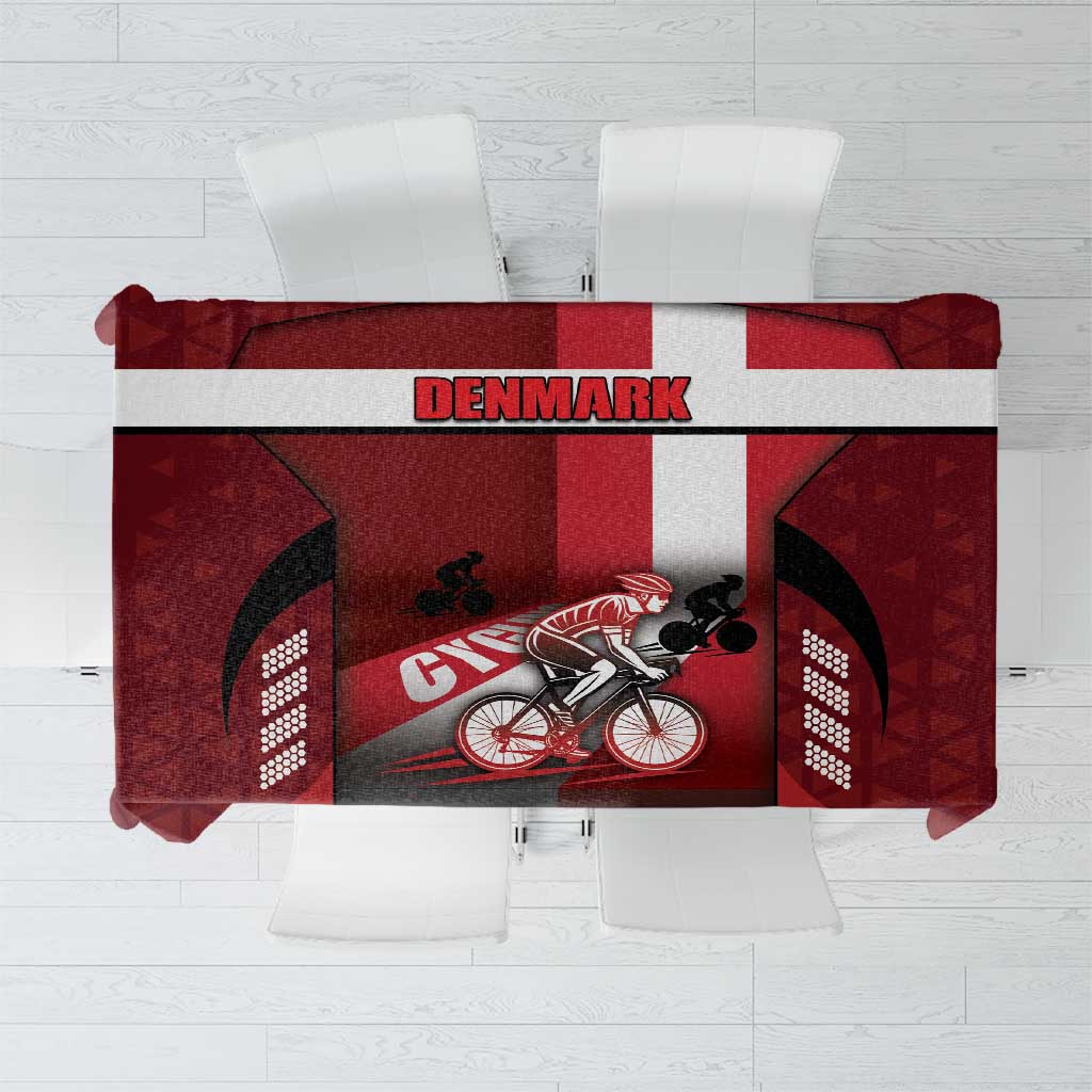 Denmark Cycling Tablecloth Sporty Style Red - Wonder Print Shop