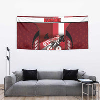 Denmark Cycling Tapestry Sporty Style Red - Wonder Print Shop
