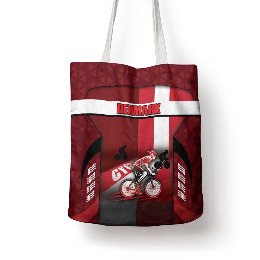 Denmark Cycling Tote Bag Sporty Style Red - Wonder Print Shop
