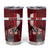 Personalized Denmark Cycling Tumbler Cup Sporty Style Red - Wonder Print Shop