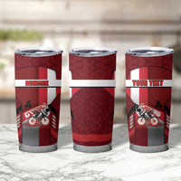Personalized Denmark Cycling Tumbler Cup Sporty Style Red - Wonder Print Shop