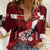 Personalized Denmark Cycling Women Casual Shirt Sporty Style Red - Wonder Print Shop