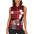 Personalized Denmark Cycling Women Sleeveless Polo Shirt Sporty Style Red - Wonder Print Shop