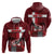 Personalized Denmark Cycling Zip Hoodie Sporty Style Red - Wonder Print Shop