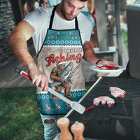 Bigfoot Fishing Christmas Apron Funny Style - Wonder Print Shop