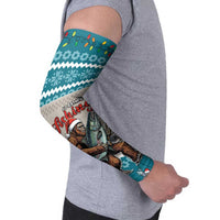 Bigfoot Fishing Christmas Arm Sleeves Funny Style - Wonder Print Shop