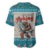 Bigfoot Fishing Christmas Baseball Jersey Funny Style - Wonder Print Shop
