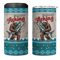 Bigfoot Fishing Christmas 4 in 1 Can Cooler Tumbler Funny Style - Wonder Print Shop