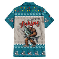 Bigfoot Fishing Christmas Family Matching Short Sleeve Bodycon Dress and Hawaiian Shirt Funny Style - Wonder Print Shop