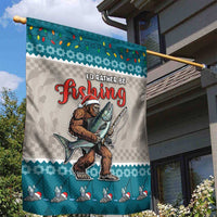 Bigfoot Fishing Christmas Garden Flag Funny Style - Wonder Print Shop