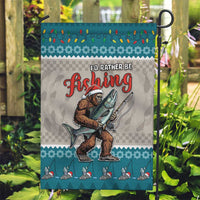 Bigfoot Fishing Christmas Garden Flag Funny Style - Wonder Print Shop