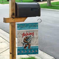 Bigfoot Fishing Christmas Garden Flag Funny Style - Wonder Print Shop