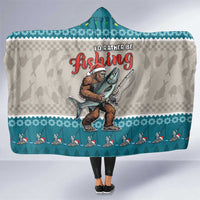 Bigfoot Fishing Christmas Hooded Blanket Funny Style - Wonder Print Shop