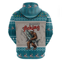 Bigfoot Fishing Christmas Hoodie Funny Style - Wonder Print Shop