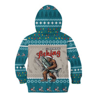 Bigfoot Fishing Christmas Kid Hoodie Funny Style - Wonder Print Shop