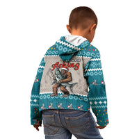 Bigfoot Fishing Christmas Kid Hoodie Funny Style - Wonder Print Shop