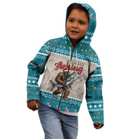 Bigfoot Fishing Christmas Kid Hoodie Funny Style - Wonder Print Shop
